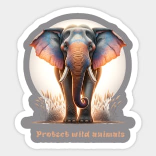 Protect wild animals Sticker